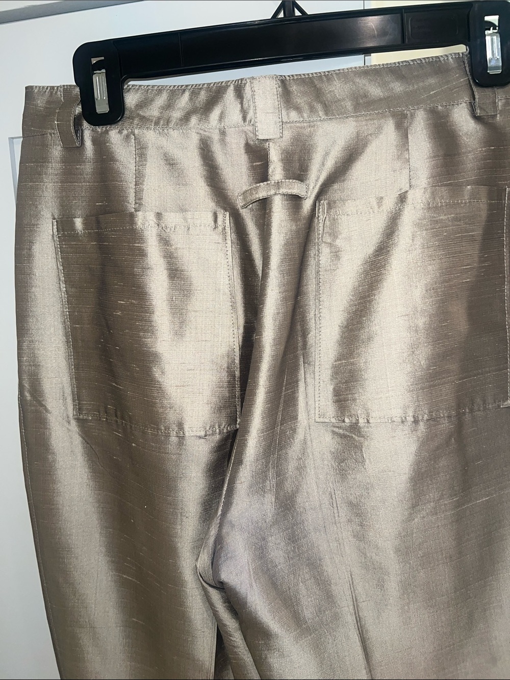 Jean Paul Gaultier Metallic Silk Pantsuit-LIKE NEW - Picture 11 of 12